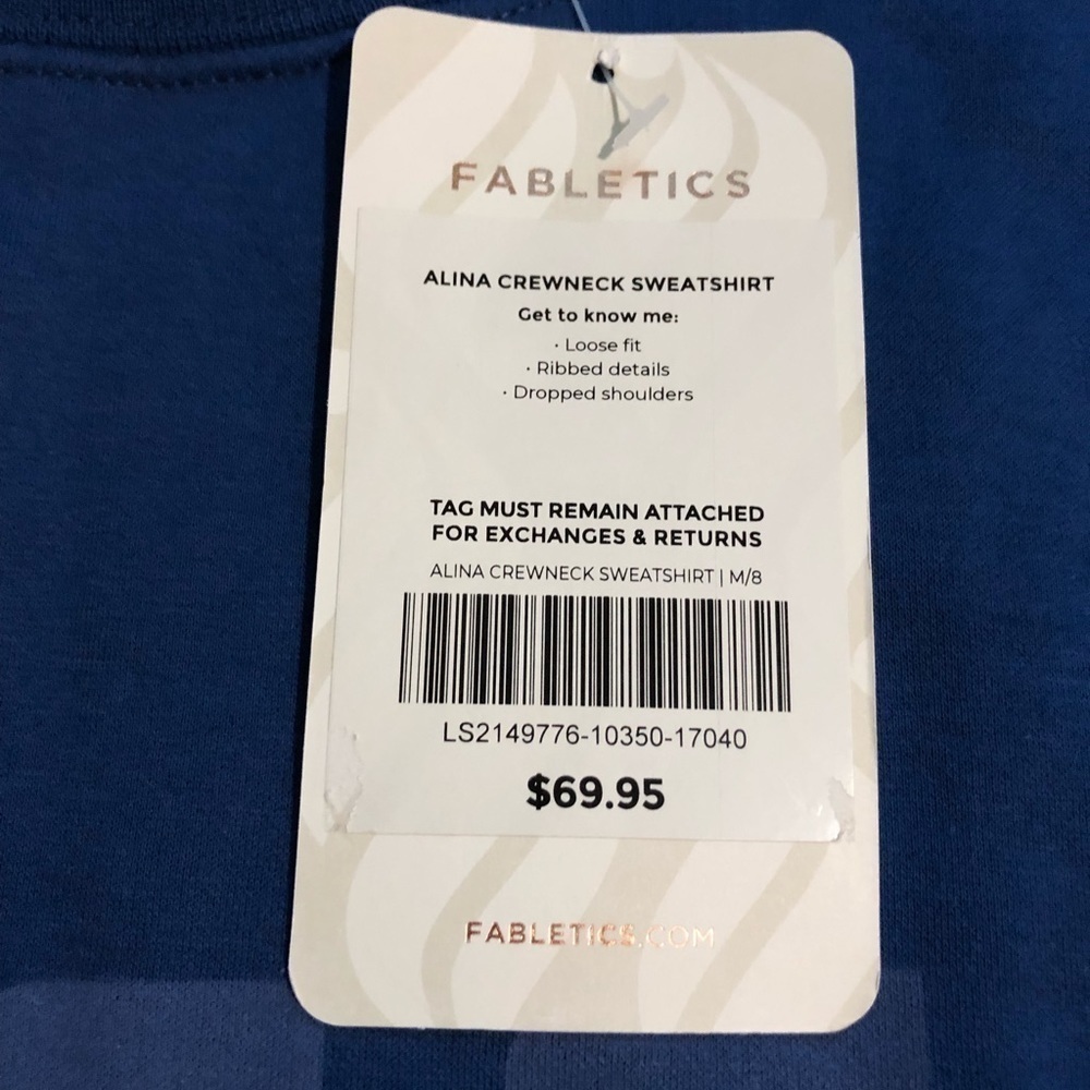 Fabletics sweatshirt women’s NWT - Picture 4 of 7